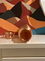 1 ltr Pure 7 Chakras Copper Water Bottle- with Handle