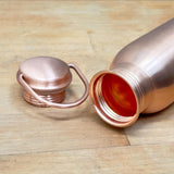 1 ltr Pure Copper Water Bottle- with Handle