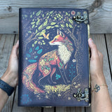 12"x8" Mystic Wolf -Leather Journal | 360 Vintage Pages (New)