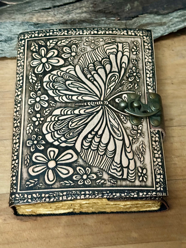 A5 Butterfly Leather Journal | 220 Pages