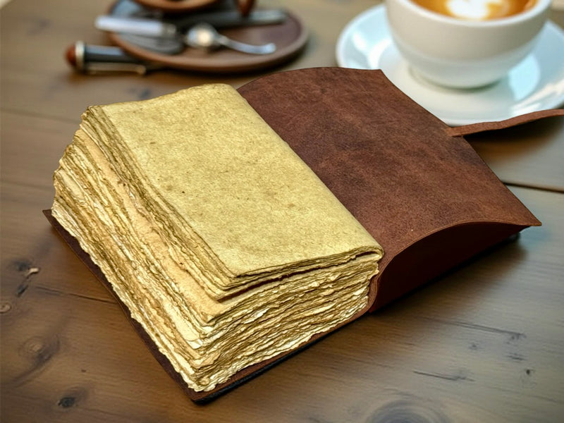 A5 Key Leather Journal | 240 Antique Pages
