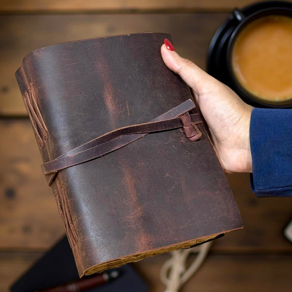 A5 Vintage Leather Journal | 240 Antique Pages