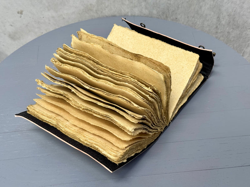 A5 Luna Moth Triple Moon Leather Journal