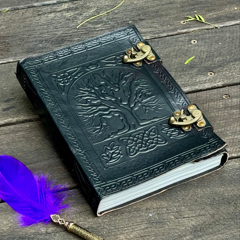 10'' Tree of Life Leather Journal | 300 White Pages