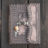 Antique Lock n Key Leather Journal | 240  pages