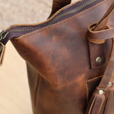 Personalised Leather Tote Bag | 16" Large Size  | Spacious & Durable | Full Grain Buffalo Leather