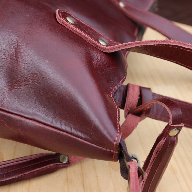 Personalised Leather Tote Bag | 16" Large Size  | Spacious & Durable | Full Grain Buffalo Leather