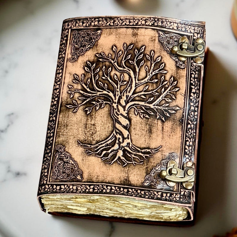 A5 Tree of Life leather journal | 2 Colour Options