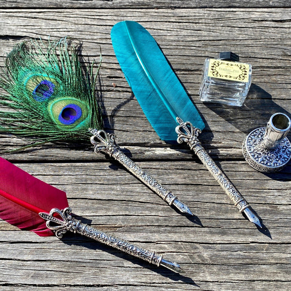 Caligraphy Ink Pen Set |  Feathers Pen - Japanese Ink